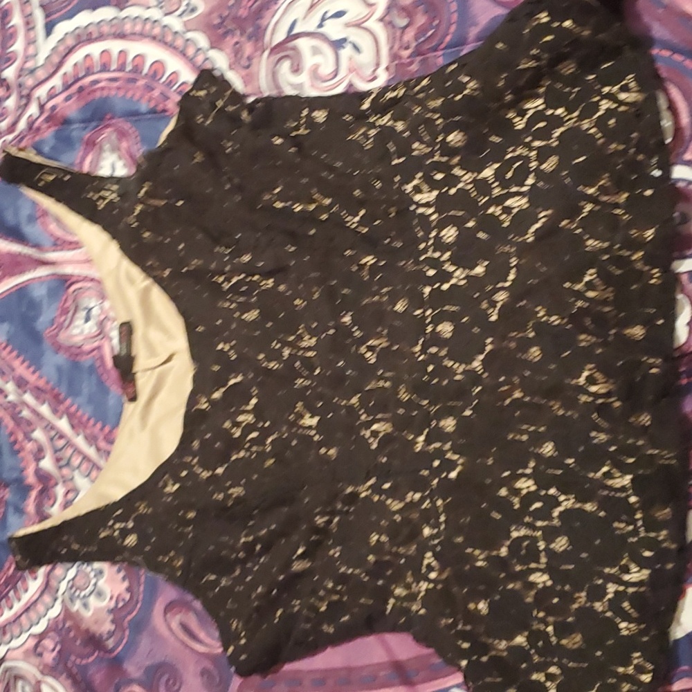 Black lace top